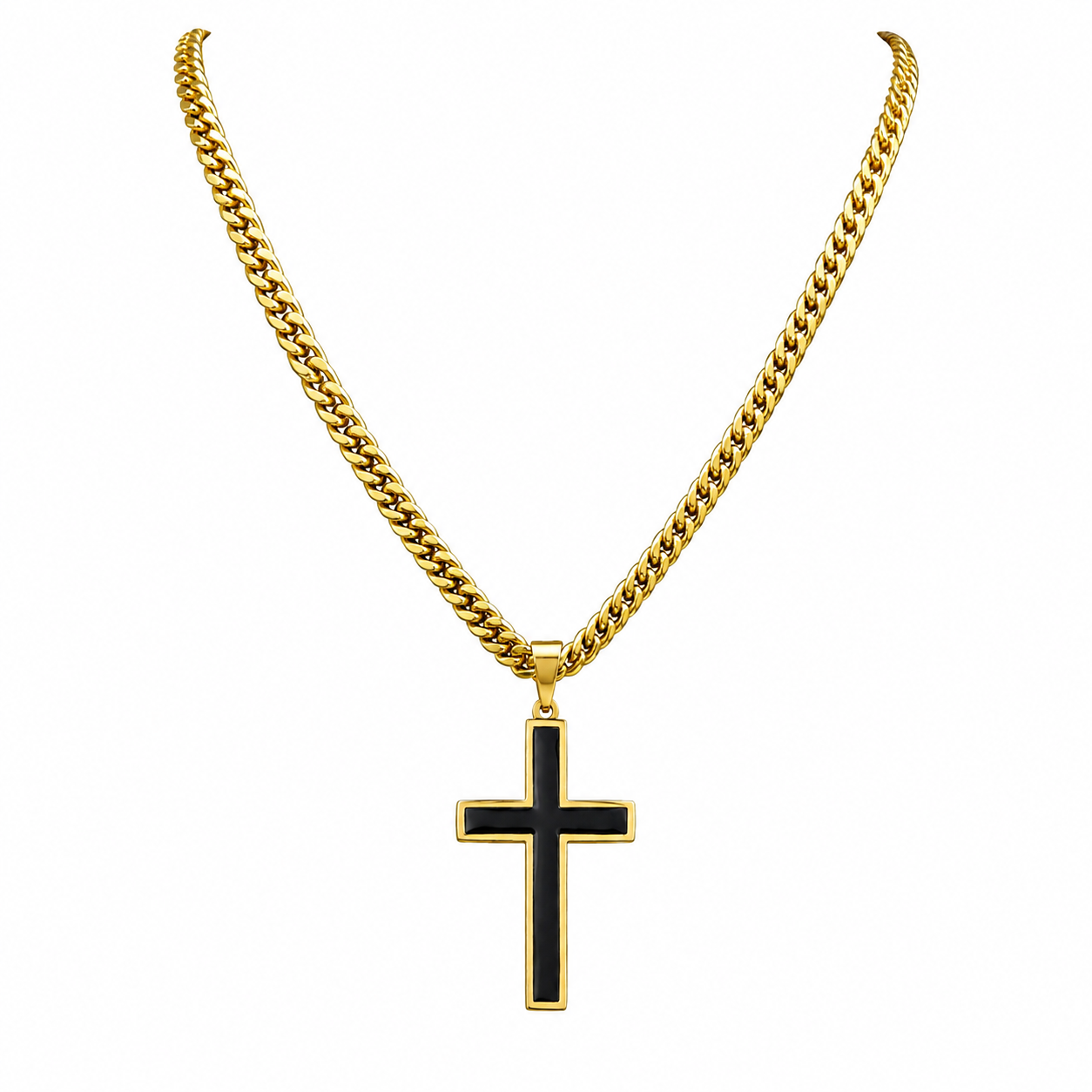 Black_and_Gold_Cross_Necklace