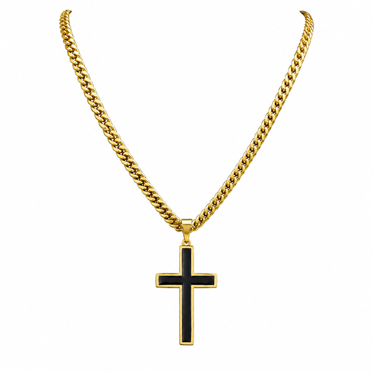 Black_and_Gold_Cross_Necklace