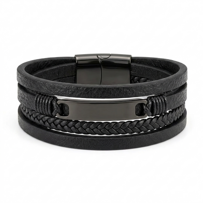 Psalm 112:7 Unshakable Faith Leather Bracelet