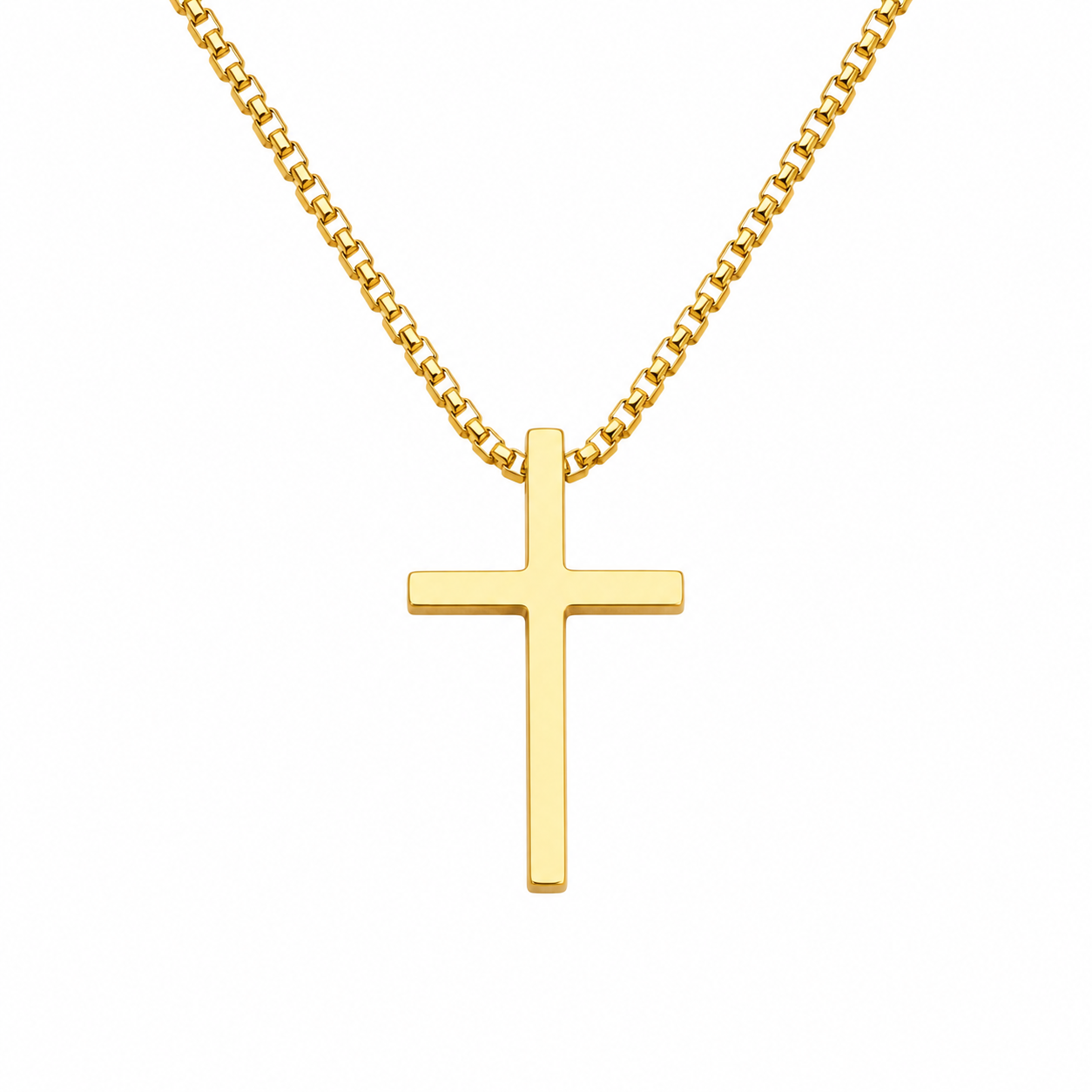 Stainless_Steel_Metal_Cross_Pendant_Necklace_GOLD
