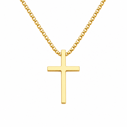 Stainless_Steel_Metal_Cross_Pendant_Necklace_GOLD