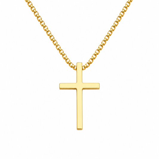 Stainless_Steel_Metal_Cross_Pendant_Necklace_GOLD