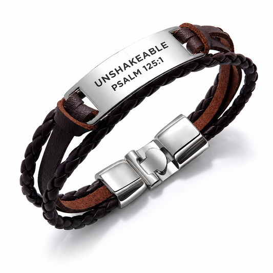 Unshakeable Faith Leather Bracelet – Mt. Zion Tour