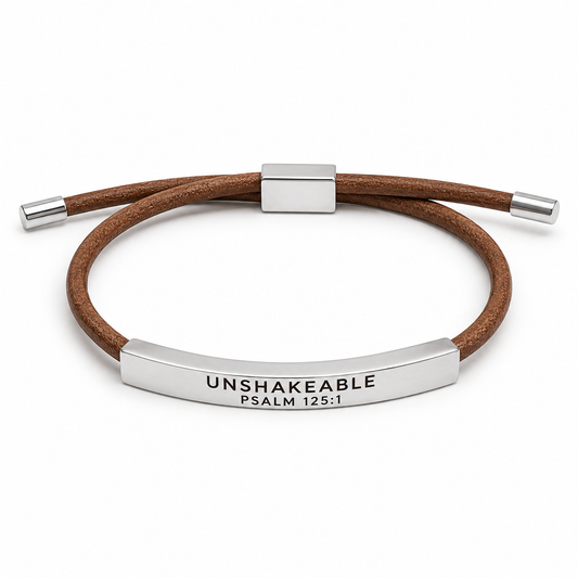 Unshakeable Faith Leather Bracelet – Mt. Zion Tour