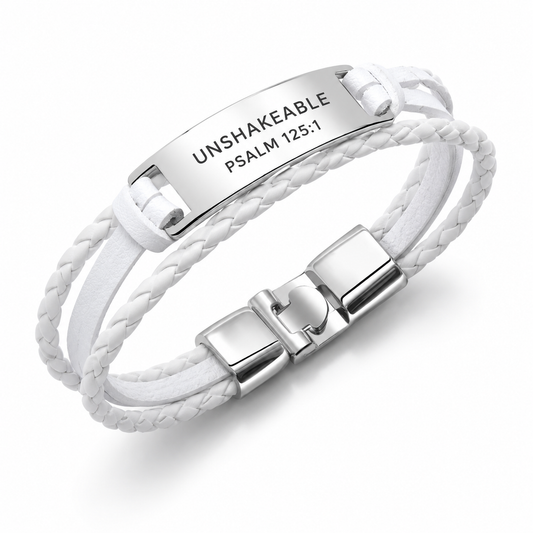 Unshakeable Faith Leather Bracelet – Mt. Zion Tour (Women)